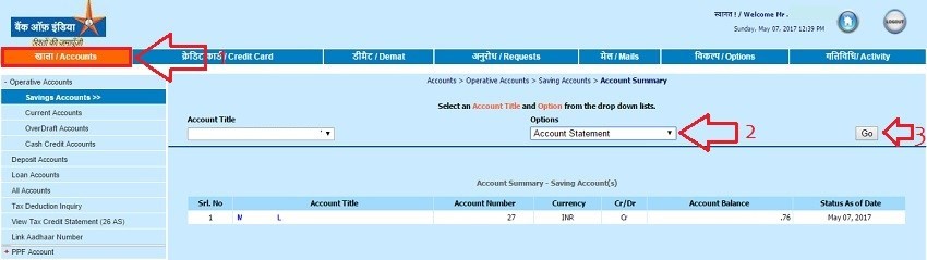 Download bank statement pdf