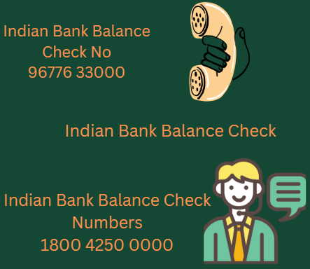 Indian Bank Balance Check Number