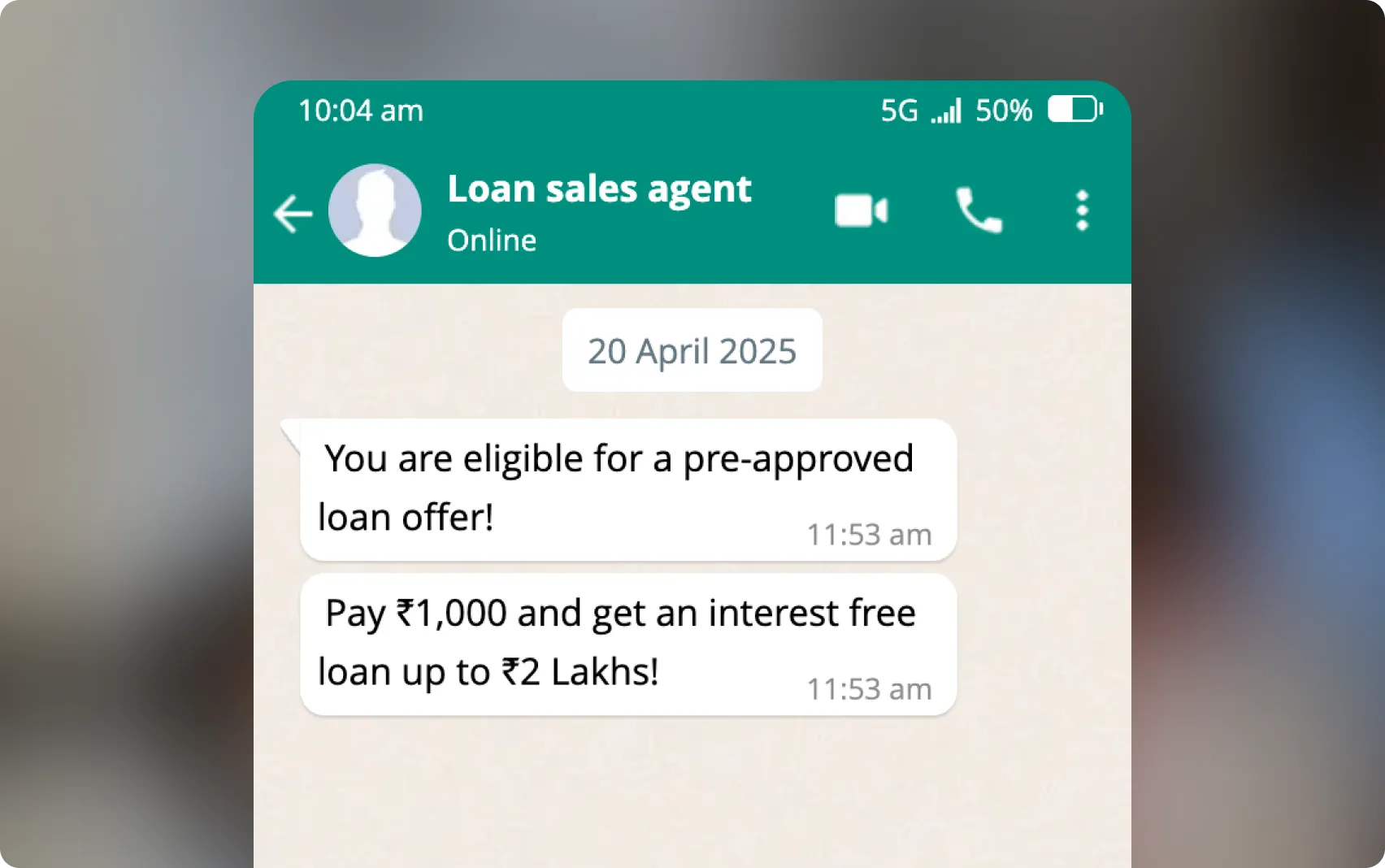 Sales agent fraud